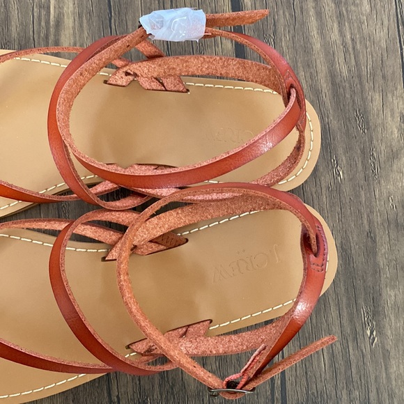 J. Crew Tan Leather Sandals - Picture 7 of 13